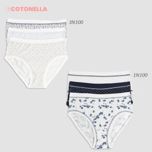 Braga midi mujer pack3 algod&oacute;n biel&aacute;stico color