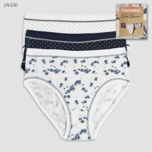 Braga midi mujer pack3 algod&oacute;n biel&aacute;stico color