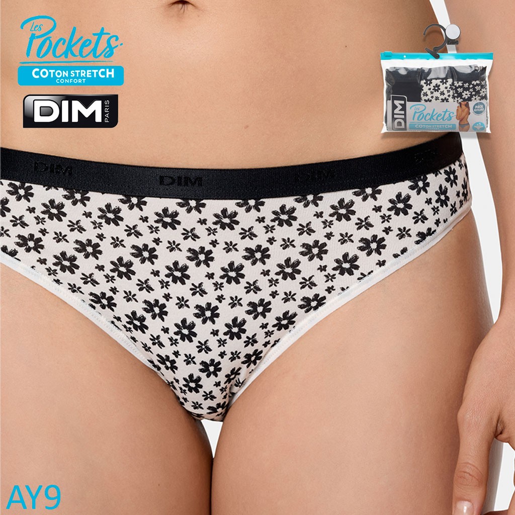 Braga bikini cinturilla goma pack 3 Les Pockets