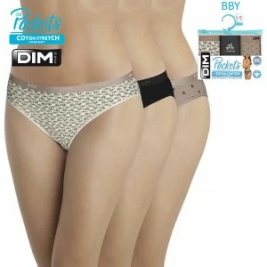 Braga bikini cinturilla goma pack 3 Les Pockets
