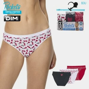Braga bikini cinturilla goma pack 3 Les Pockets