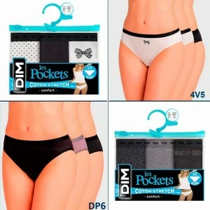 Braga bikini cinturilla goma pack 3 Les Pockets