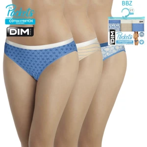 Braga bikini cinturilla goma pack 3 Les Pockets