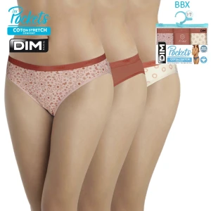 Braga bikini cinturilla goma pack 3 Les Pockets