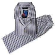 Pijama hombre abierto tela algod&oacute;n