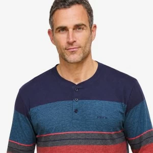 Pijama algod&oacute;n hombre cuello botones