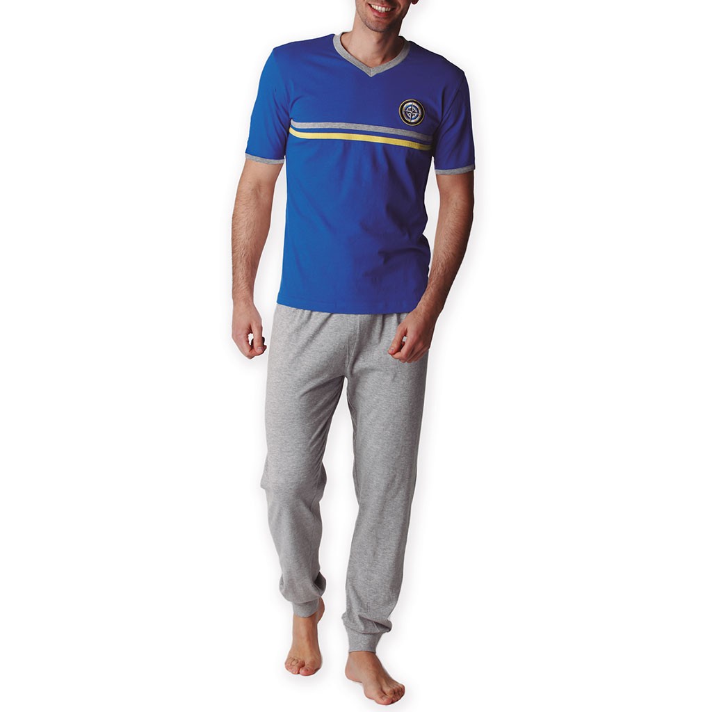 Pijama sport manga corta y pantalon largo