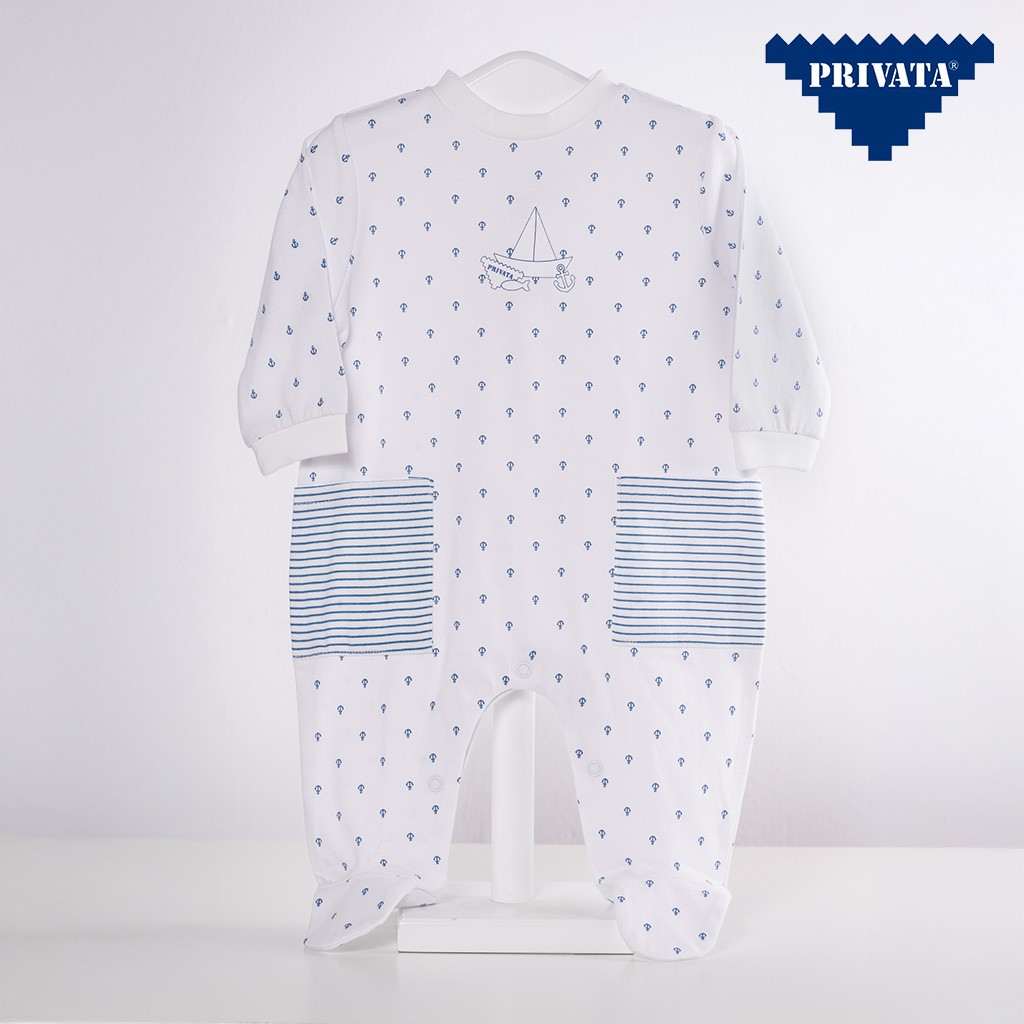 Pelele largo beb&eacute; algod&oacute;n fino