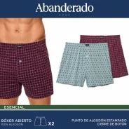 B&oacute;xer abierto de algod&oacute;n&nbsp;pack 2 estampados