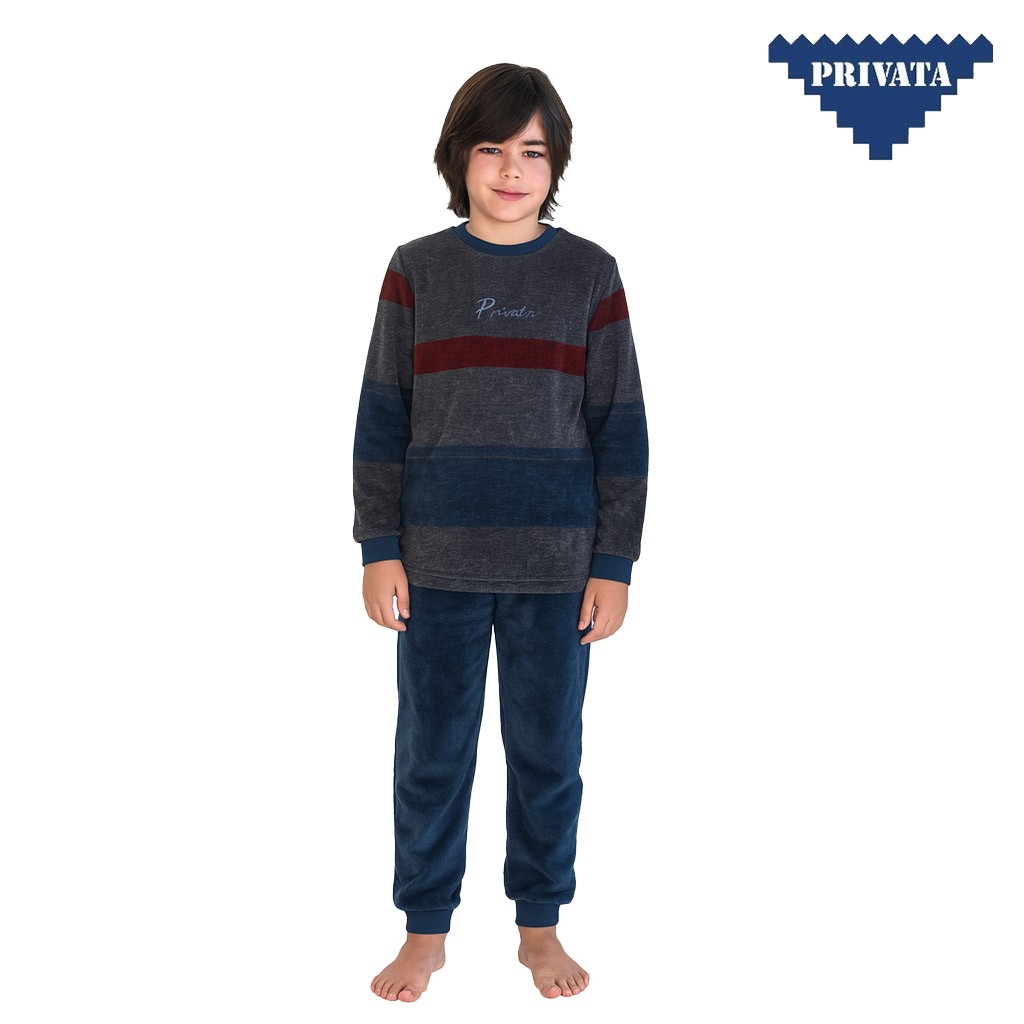 Pijama niño coralina manga larga 
