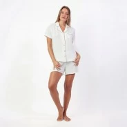 Pijama abierto mujer tejido crep&eacute;
