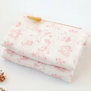 Muselina bambu 120 x 120 coleccion rosa en saco