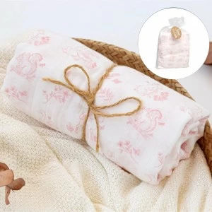 Muselina bambu 120 x 120 coleccion rosa en saco