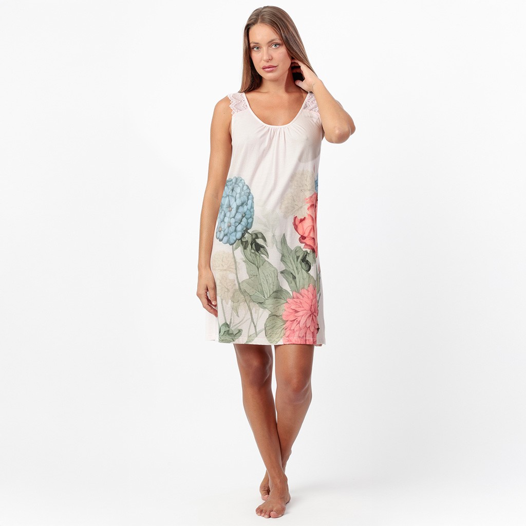 Camis&oacute;n mujer viscosa estampada tirantes