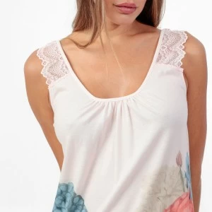 Camis&oacute;n mujer viscosa estampada tirantes