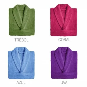 Albornoz Unisex de rizo Americano 100 % Algod&oacute;n