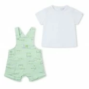 Conjunto beb&eacute; algod&oacute;n peto y camiseta