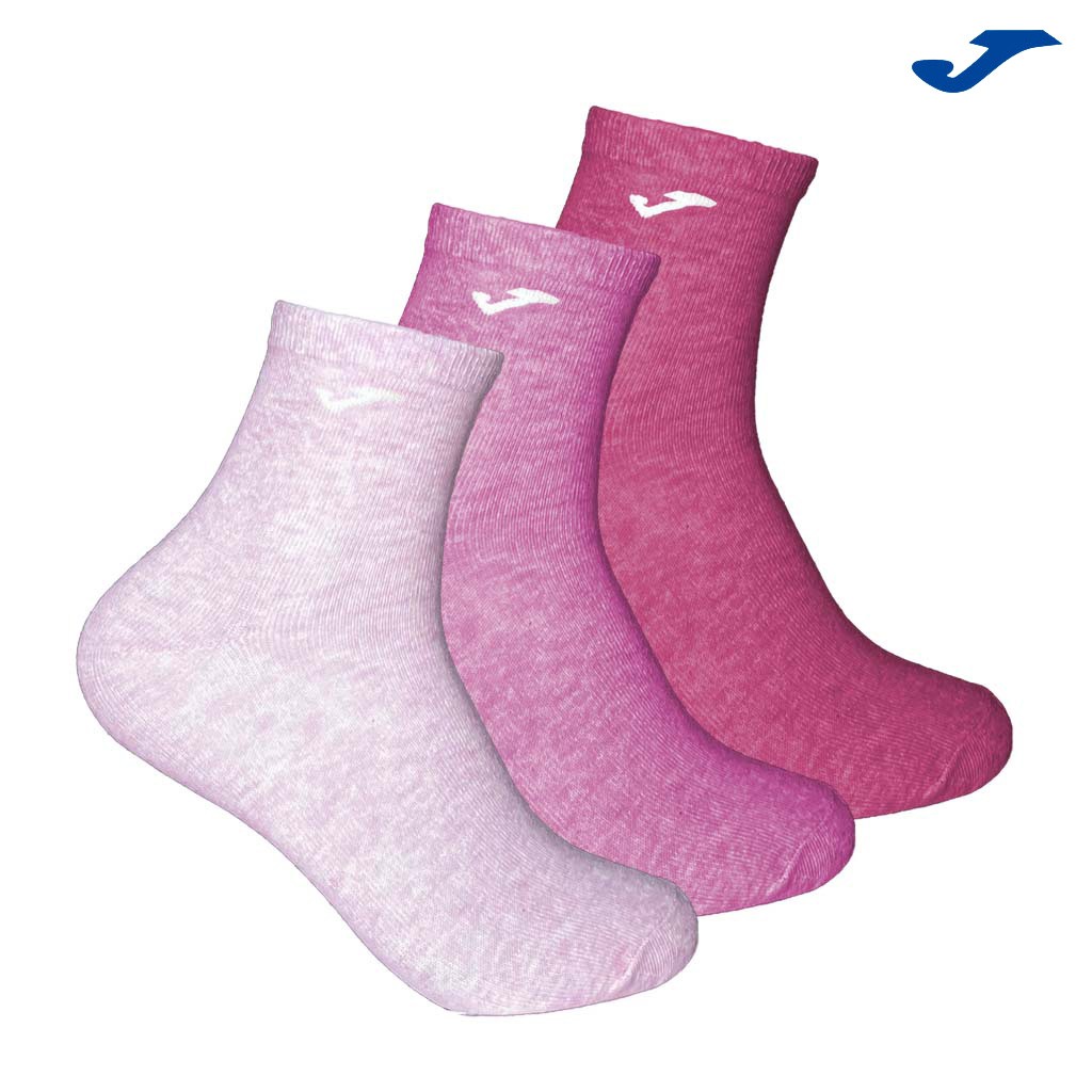 Calcetin mujer media ca&ntilde;a pack x3 colores moda