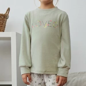 Pijama infantil ni&ntilde;a manga larga Loved