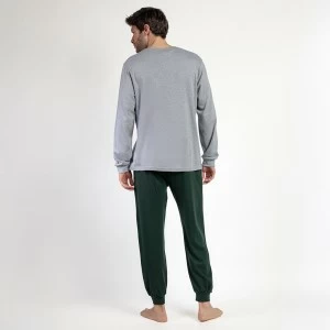 Pijama hombre manga larga bolsillos