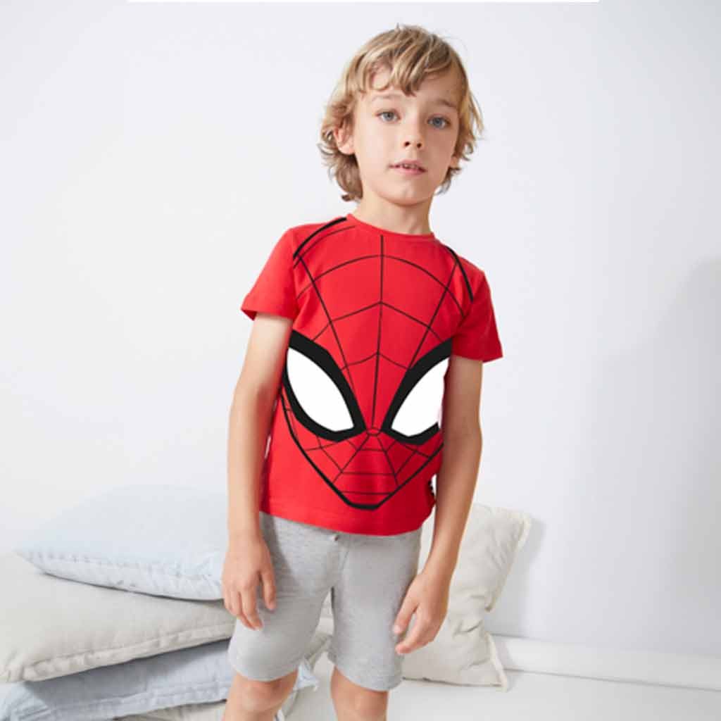 Pijama manga corta niño algodón spiderman