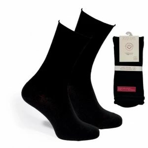 Calcetin mujer pack2 algod&oacute;n c&aacute;lido sin pu&ntilde;o