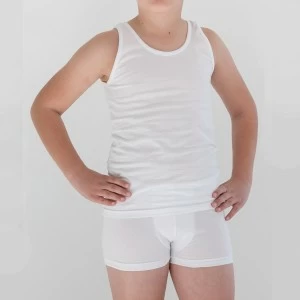 Conjunto ni&ntilde;o comuni&oacute;n camiseta tirante y b&oacute;xer