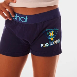 Boxer infantil algod&oacute;n elastano pack x2 goma vista