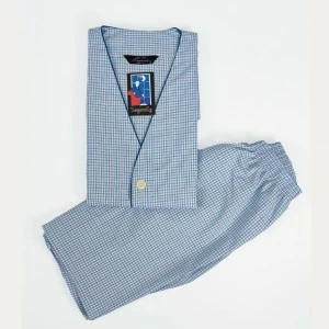 Pijama hombre corto abierto popelin