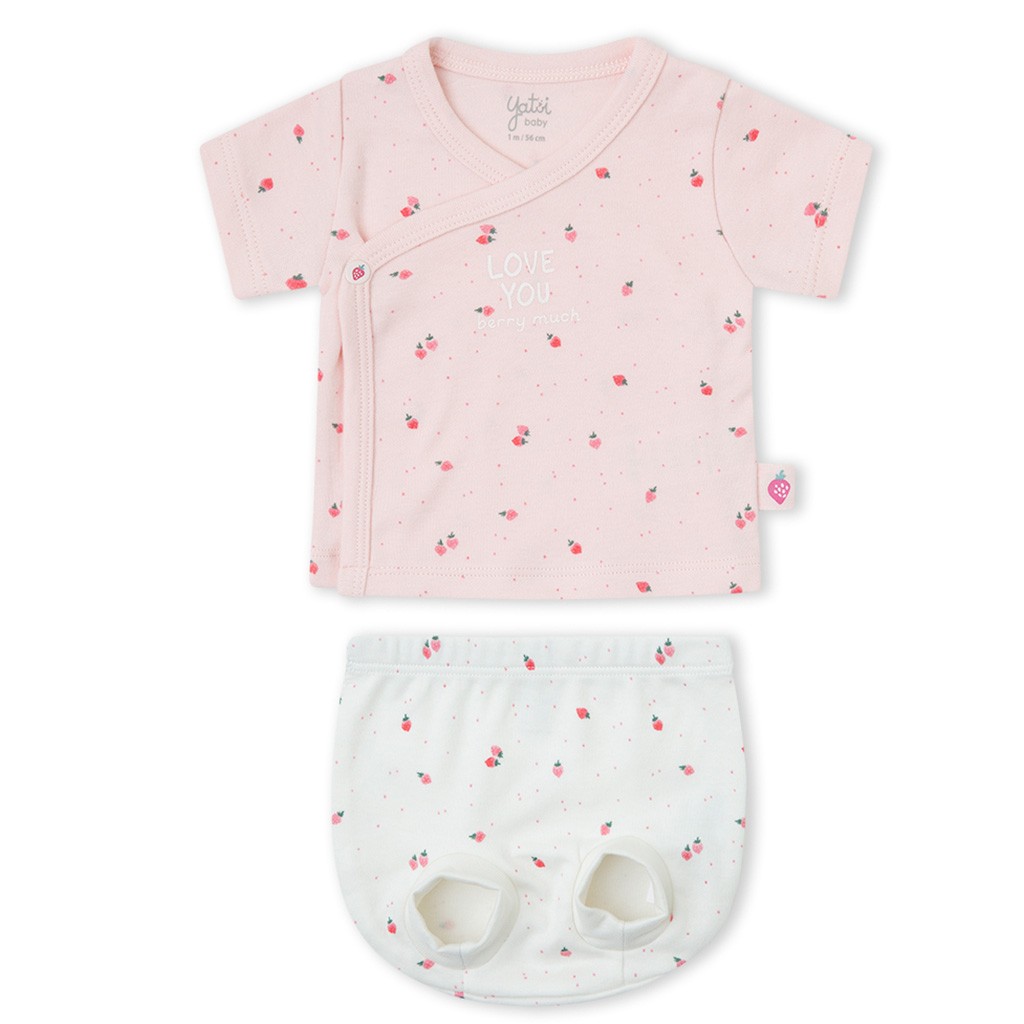 Conjunto interior beb&eacute; manga corta estampado