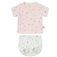 Conjunto interior beb&eacute; manga corta estampado
