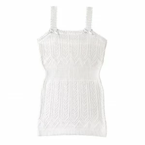 Camiseta tirantes perl&eacute; calado