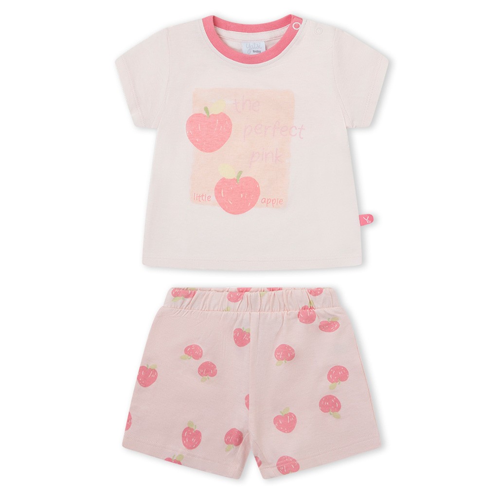 Pijama manga corta beb&eacute; fresas