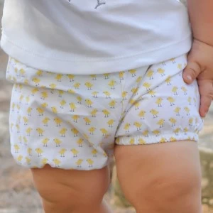 Conjunto bebe ni&ntilde;o 2 piezas manga corta pollito