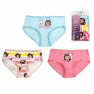Braga ni&ntilde;a Gabby&acute;s dollhouse algod&oacute;n pack x3