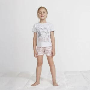 Pijama infantil ni&ntilde;a manga corta osito