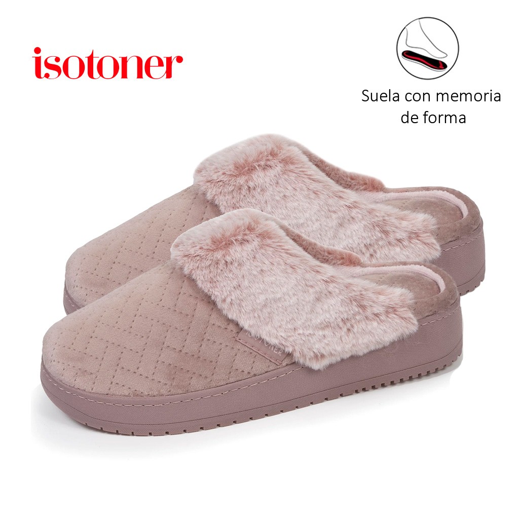 Zapatilla chinela abierta suela y talon alto