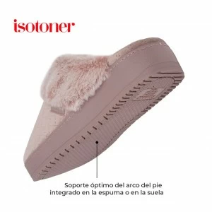 Zapatilla chinela abierta suela y talon alto