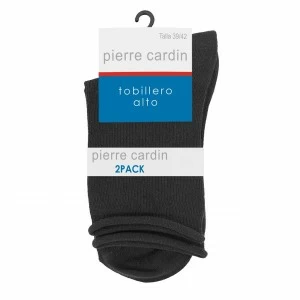 Calcet&iacute;n mujer pu&ntilde;o rulo algod&oacute;n pack x2 