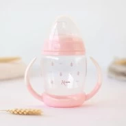 Taza aprendizaje con tetina step coleccion rosa