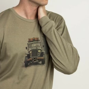 Pijama hombre manga larga algod&oacute;n