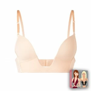 Sujetador v-bra escote profundo efecto push up