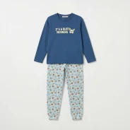 Pijama largo ni&ntilde;o estampado perrito