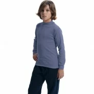Polo semicisne ni&ntilde;o colegio manga larga