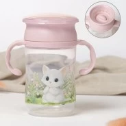 Taza de aprendizaje con asas coleccion gatito