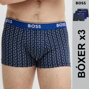 B&oacute;xer de algod&oacute;n el&aacute;stico pack x 3 Moda 