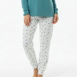 Pijama mujer manga larga tejido spandex