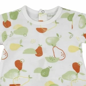 Pijama beb&eacute; estampado manga corta