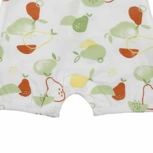 Pijama beb&eacute; estampado manga corta