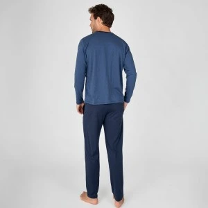 Pijama algod&oacute;n hombre manga larga